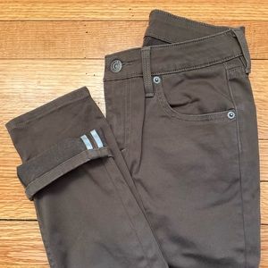 Levi’s Commuter Jeans Brown Skinny Mid Rise 26